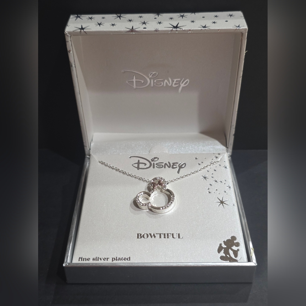 Disney Bowtiful Silver Necklace